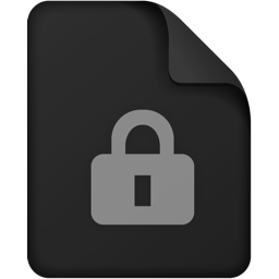 File-Lock-Black icon
